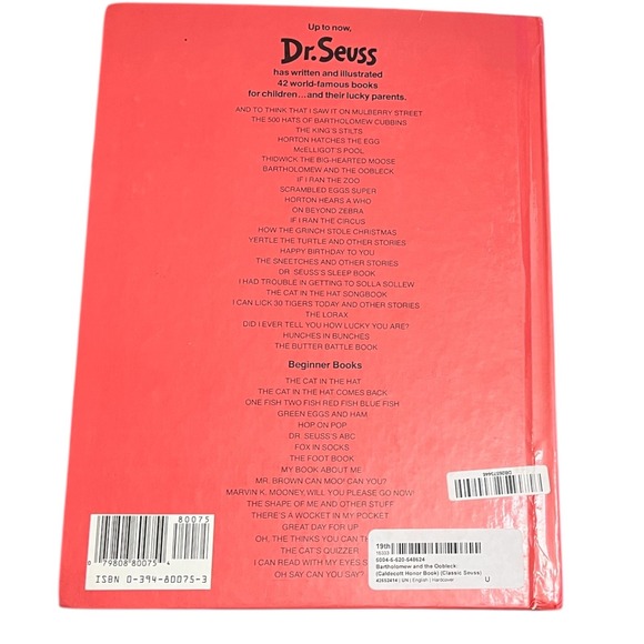 Vintage Bartholomew and the Oobleck Dr Seuss Book Childrens‎ Classic 70s - Picture 2 of 9